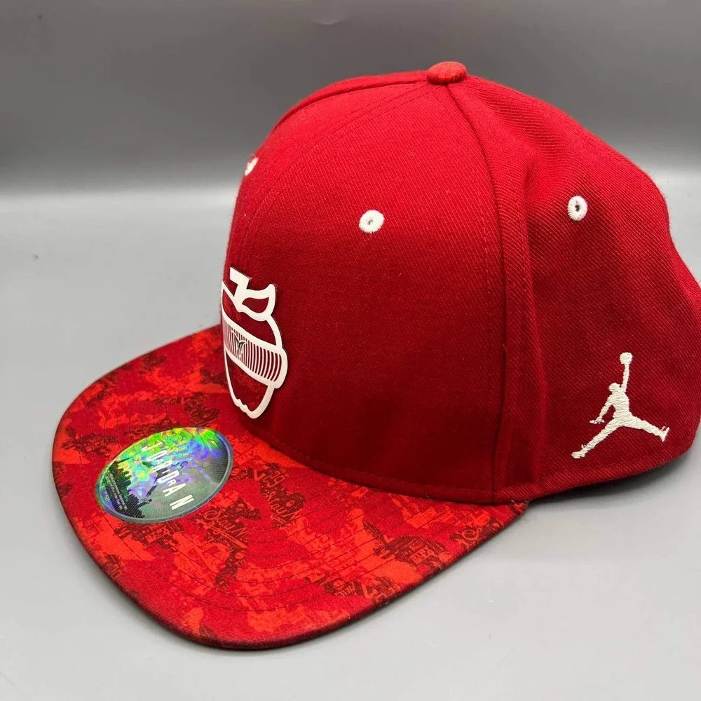 Air Jordan Hat Men Red‎ Carmelo Anthony Jumpman Snap Back Cap